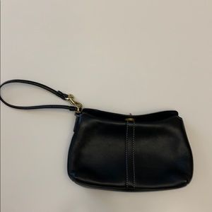 Leather Coach Wristlet